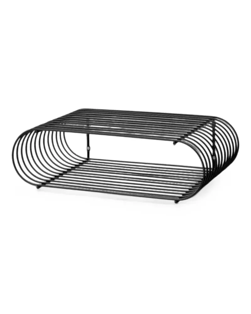 AYTM Curva sculptural shelf - Schwarz Schwarz