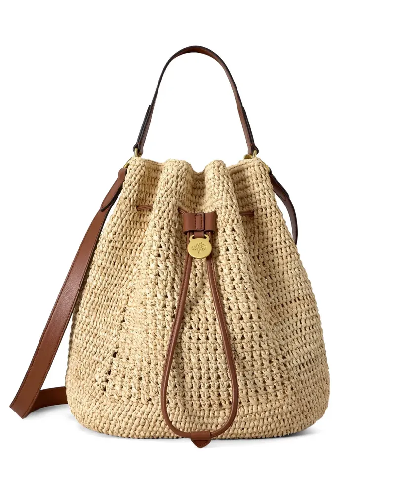 Mulberry Beuteltasche in Häkeloptik - Nude Nude