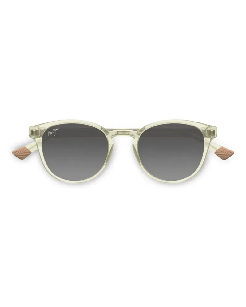Maui Jim Hiehie Sonnenbrille mit rundem Gestell - Gelb Gelb