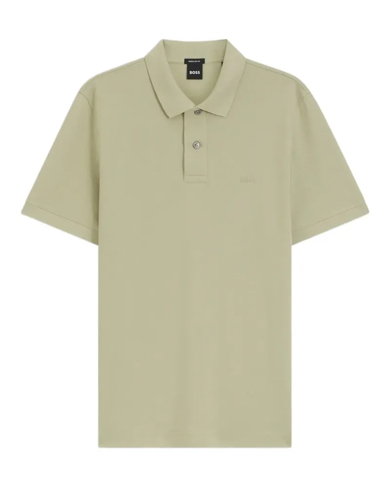HUGO BOSS Pallas Poloshirt aus Baumwoll-Piqué mit Logo-Stickerei - Grün Grün