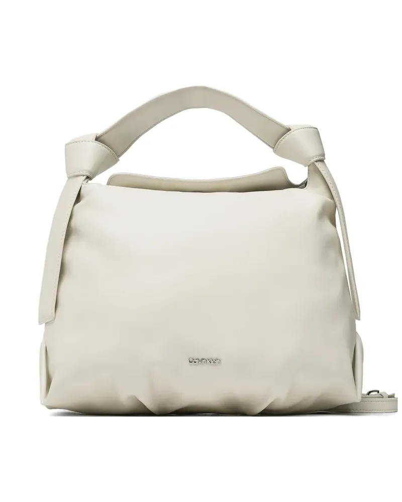 Calvin Klein Tote Bag mit geknotetem Riemen - Nude Nude