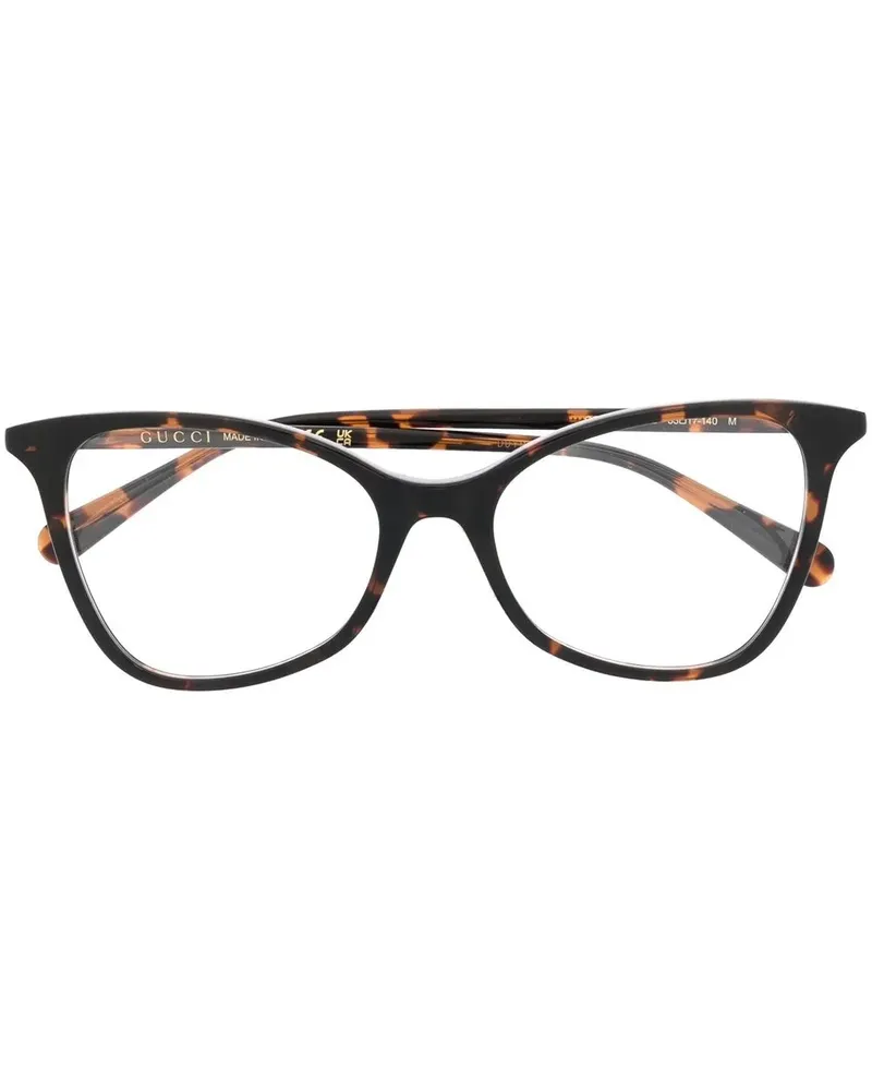 Gucci Brille in Schildpattoptik - Braun Braun