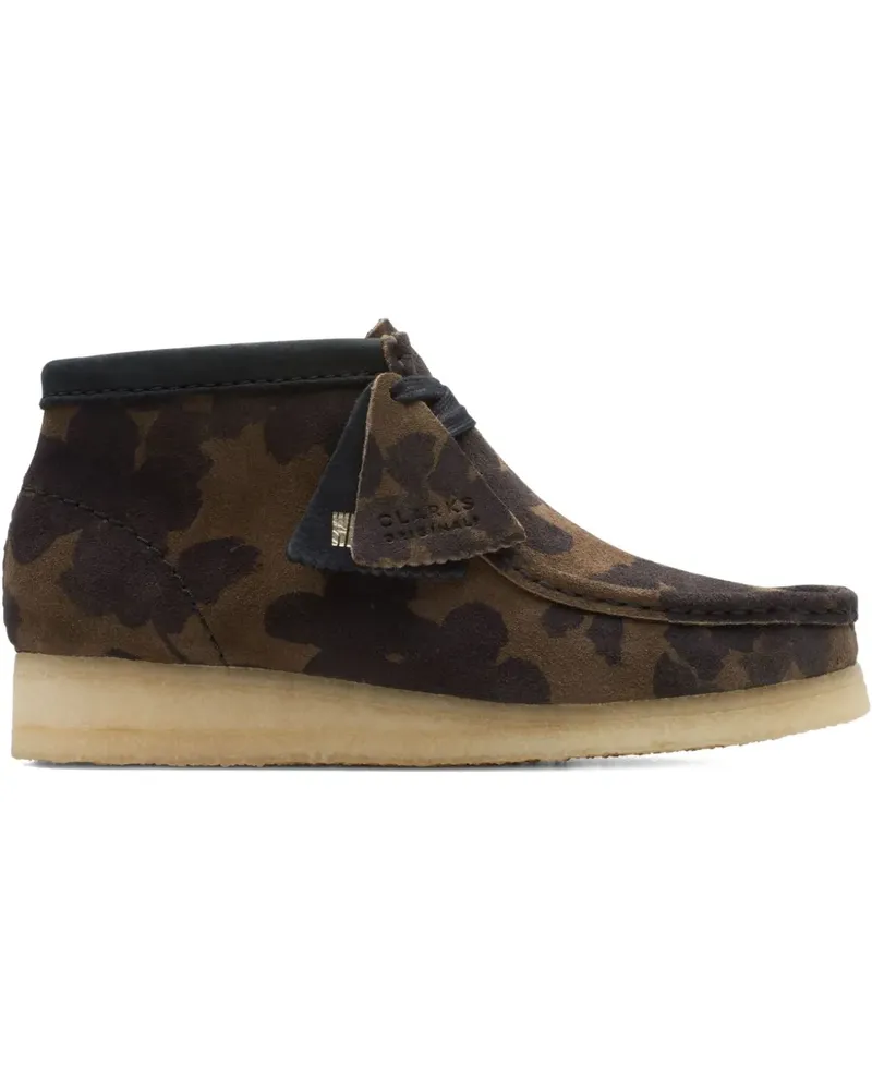 Clarks Wallabee Black/Khaki Stiefel - Braun Braun
