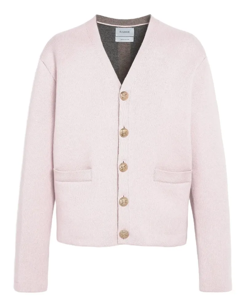 Barrie Cardigan mit V-Ausschnitt - Rosa Rosa