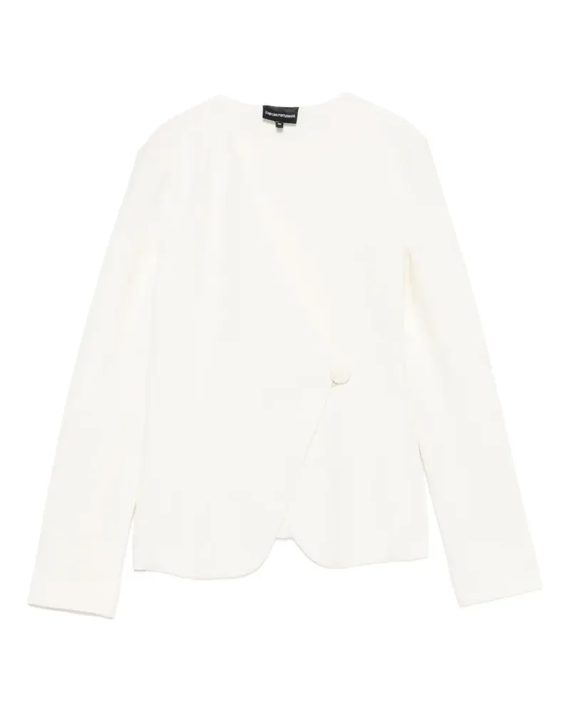 Emporio Armani Asymmetrische Jacke - Weiß Weiß