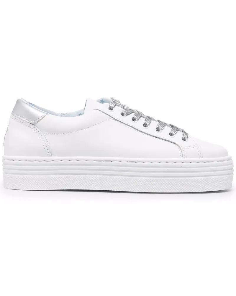 Chiara Ferragni Sneakers mit Stern-Patch - Weiß Weiß
