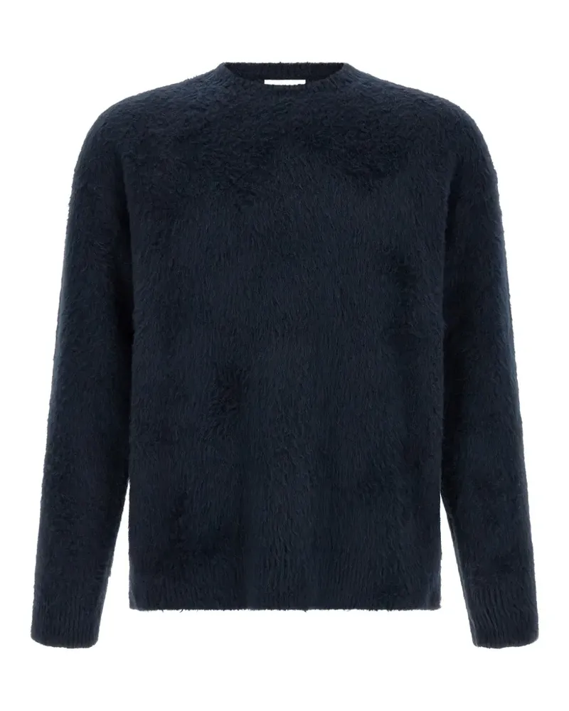 Roberto Collina gauze-finish crew-neck sweater - Blau Blau