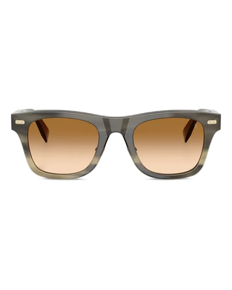 Brunello Cucinelli Sonnenbrille mit eckigem Gestell - Grau Grau