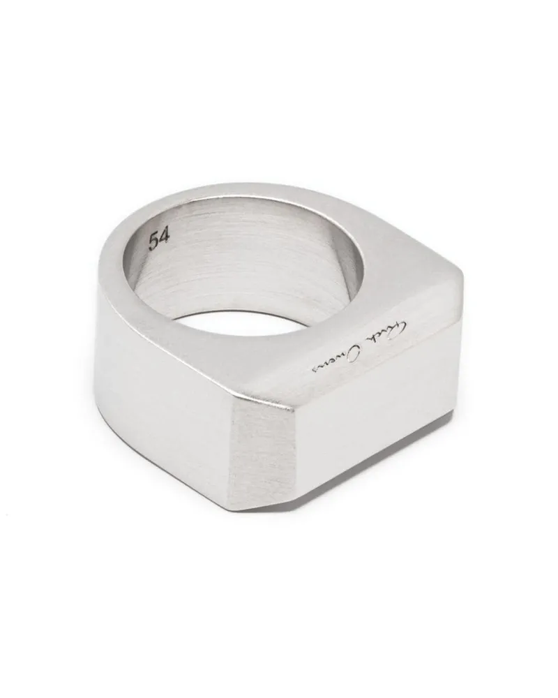 Rick Owens Breiter Siegelring - Silber Silber