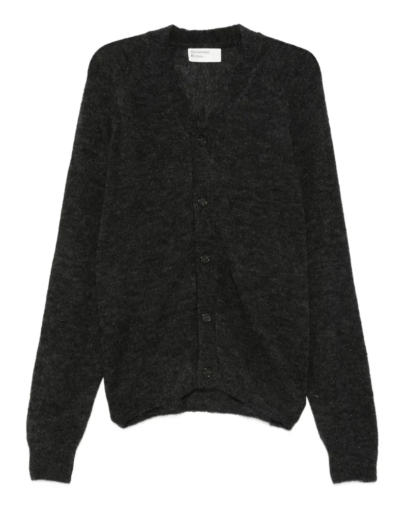 Universal Works alpaca wool cardigan - Grau Grau