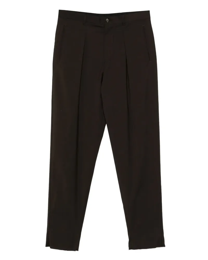 Emporio Armani Hose mit Bundfalten - Braun Braun