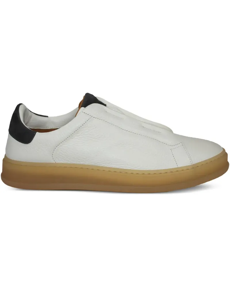 Kiton Klassische Slip-On-Sneakers - Weiß Weiß