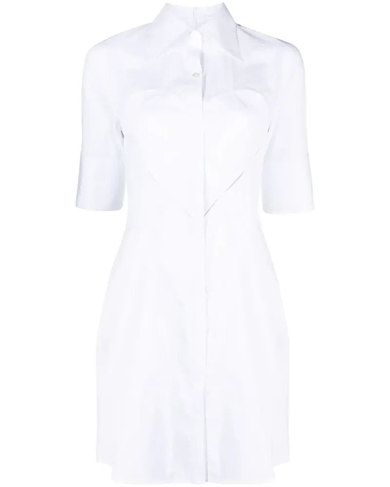 AMBUSH Kurzes Kleid mit Cut-Outs - Weiß Weiß