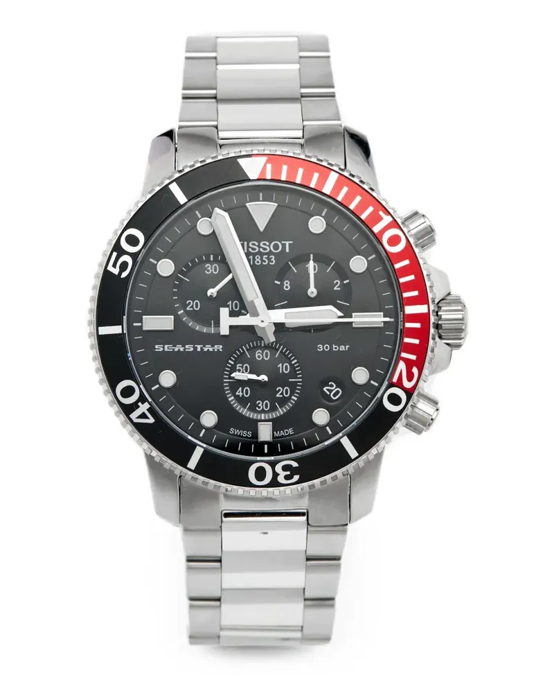 Tissot Seastar 1000 chronograph 45.5mm watch - Schwarz Schwarz