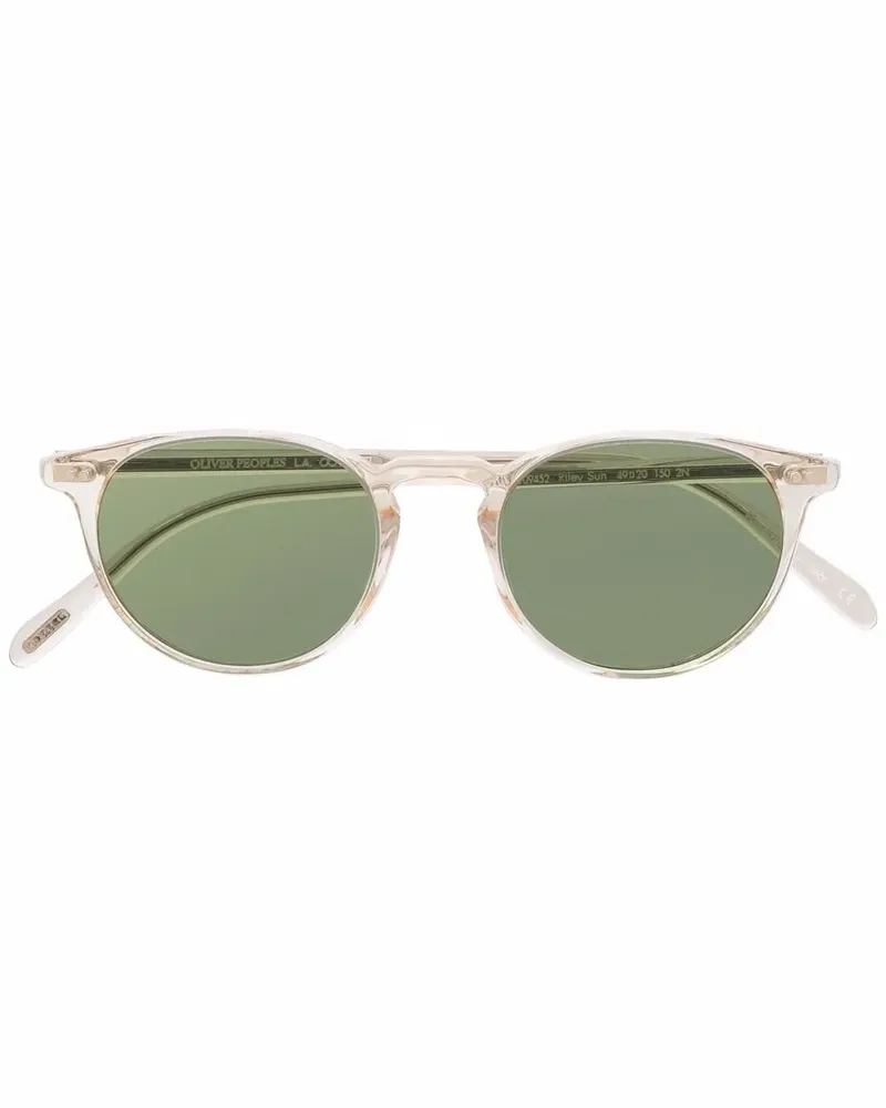 Oliver Peoples Sonnenbrille mit rundem Gestell - Nude Nude