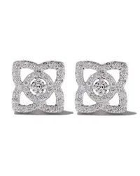 De Beers 18kt 'Enchanted Lotus' Ohrstecker Silber