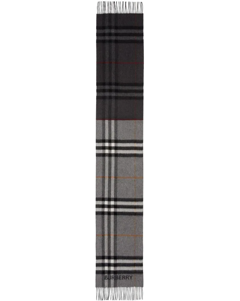 Burberry Karierter Schal - Grau Grau