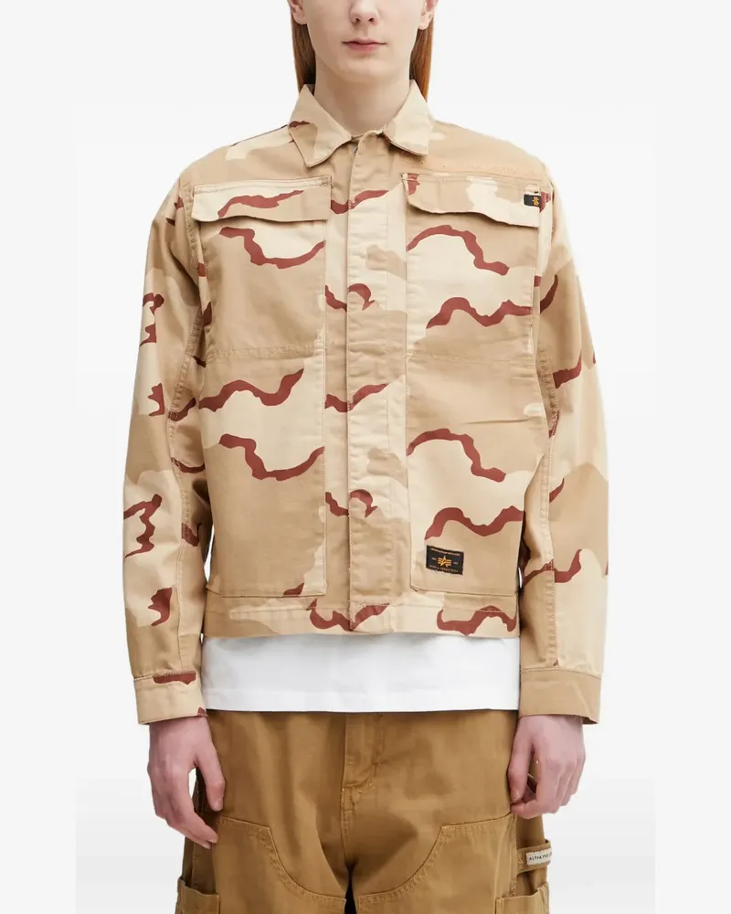 Alpha Industries Chore Camo camouflage-print jacket - Nude Nude