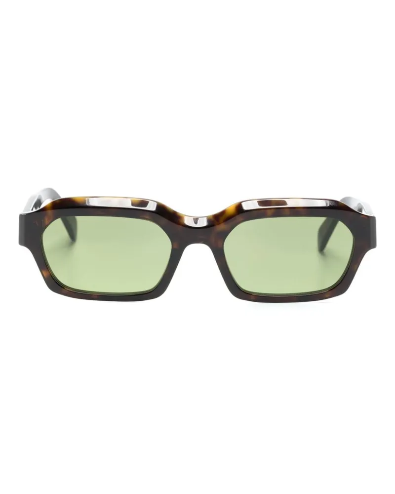 RETROSUPERFUTURE Boletus Sonnenbrille mit geometrischem Gestell - Braun Braun