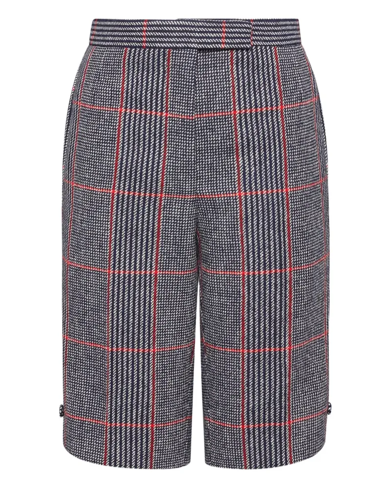 Thom Browne Shorts mit Karomuster - Grau Grau