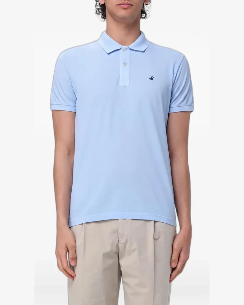 Brooksfield Poloshirt mit Logo-Stickerei - Blau Blau