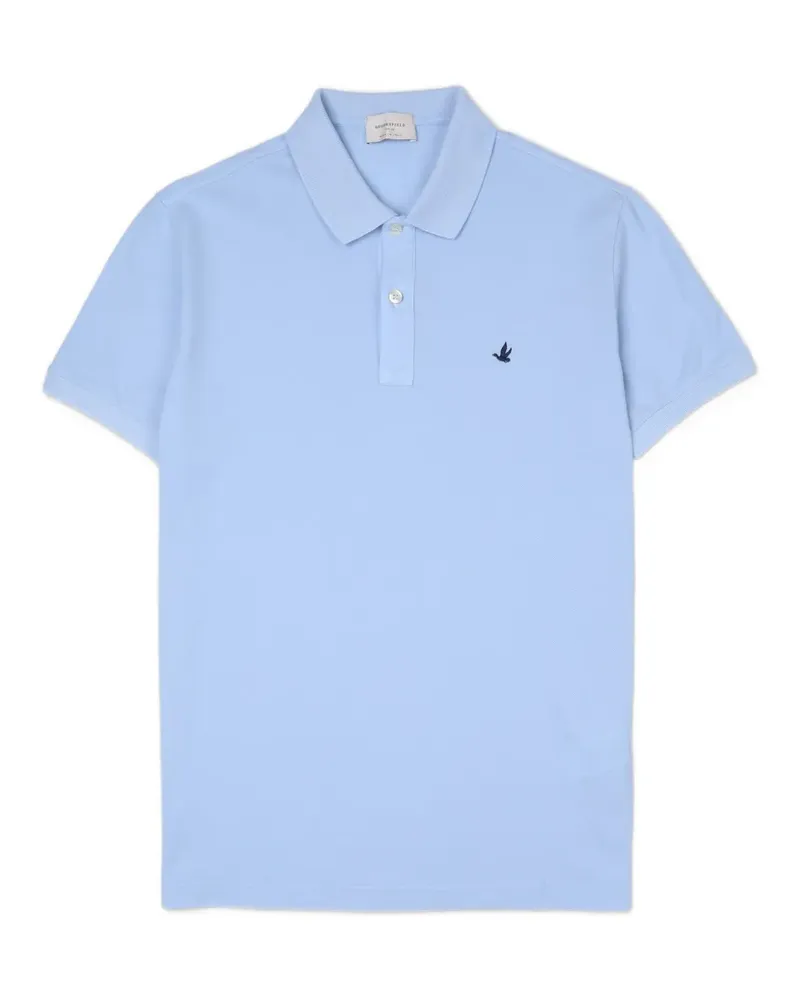 Brooksfield logo-embroidered polo shirt - Blau Blau