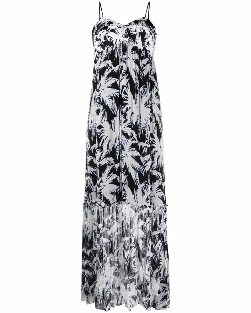 Diane von Furstenberg Kleid mit Palmen-Print - Weiß Weiß