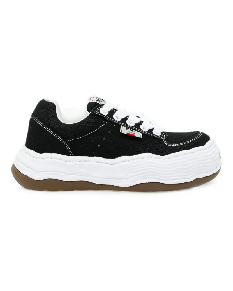 MIHARAYASUHIRO Sneakers im Distressed-Look mit dicker Sohle - Schwarz Schwarz