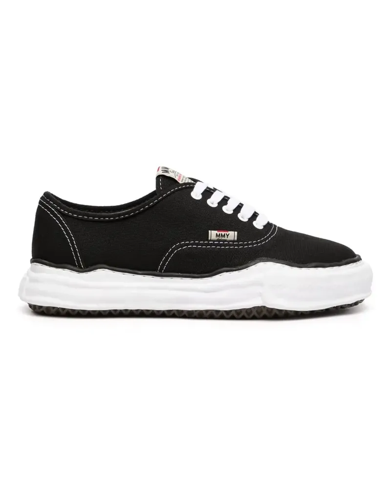 MIHARAYASUHIRO Sneakers im Distressed-Look mit dicker Sohle - Schwarz Schwarz