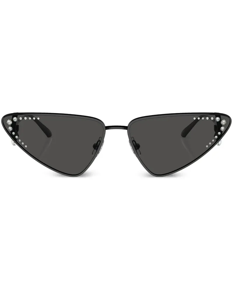 Jimmy Choo Kristal Sonnenbrille - Schwarz Schwarz