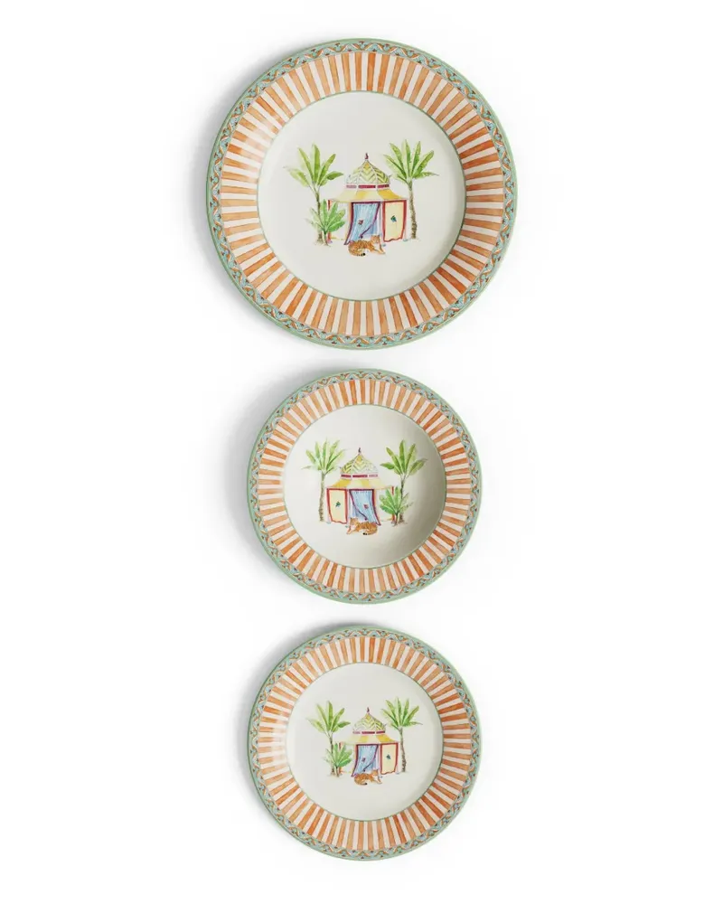 Lisa Corti Sariska Tafelteller (3er-Set) - Weiß Weiß
