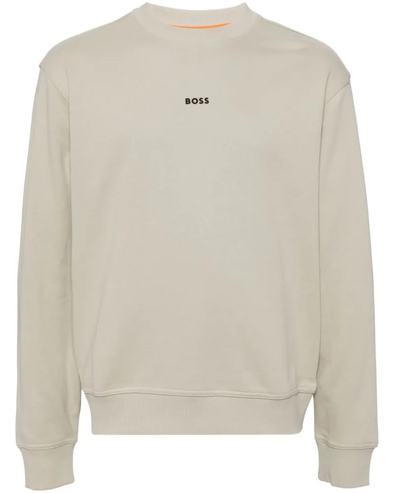 HUGO BOSS Sweatshirt aus Baumwolle - Braun Braun