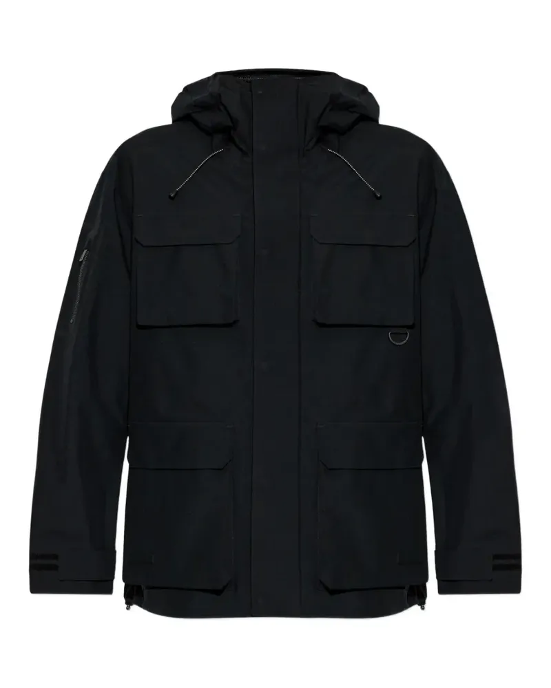 Moose Knuckles multi-pocket hooded jacket - Schwarz Schwarz