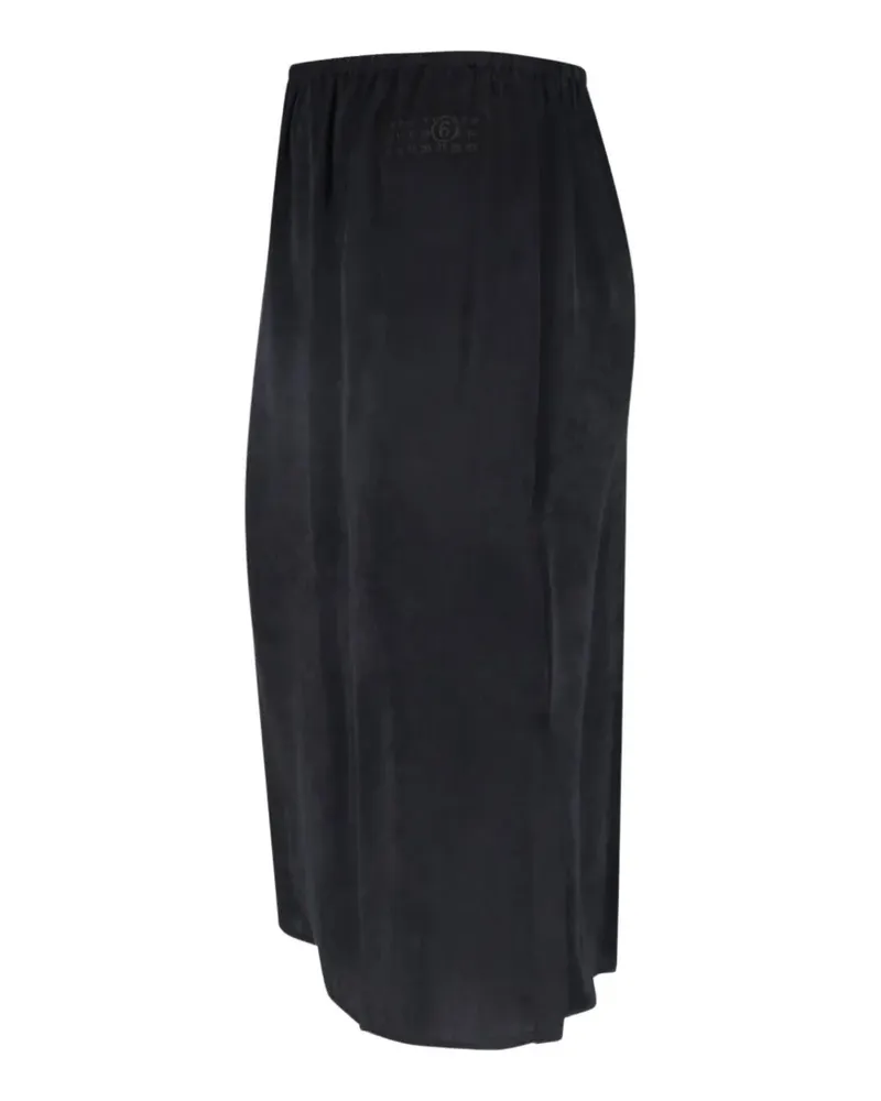 Maison Margiela Midirock mit Logo-Print - Schwarz Schwarz
