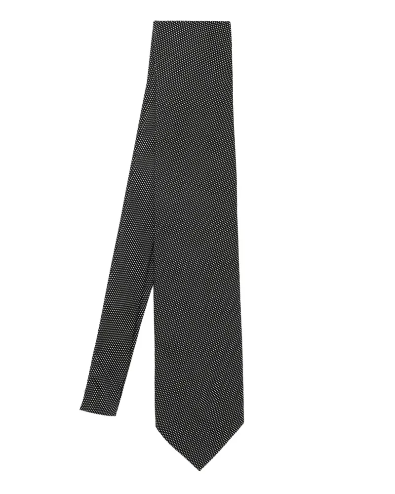 Destin Krawatte mit Jacquardmuster - Schwarz Schwarz