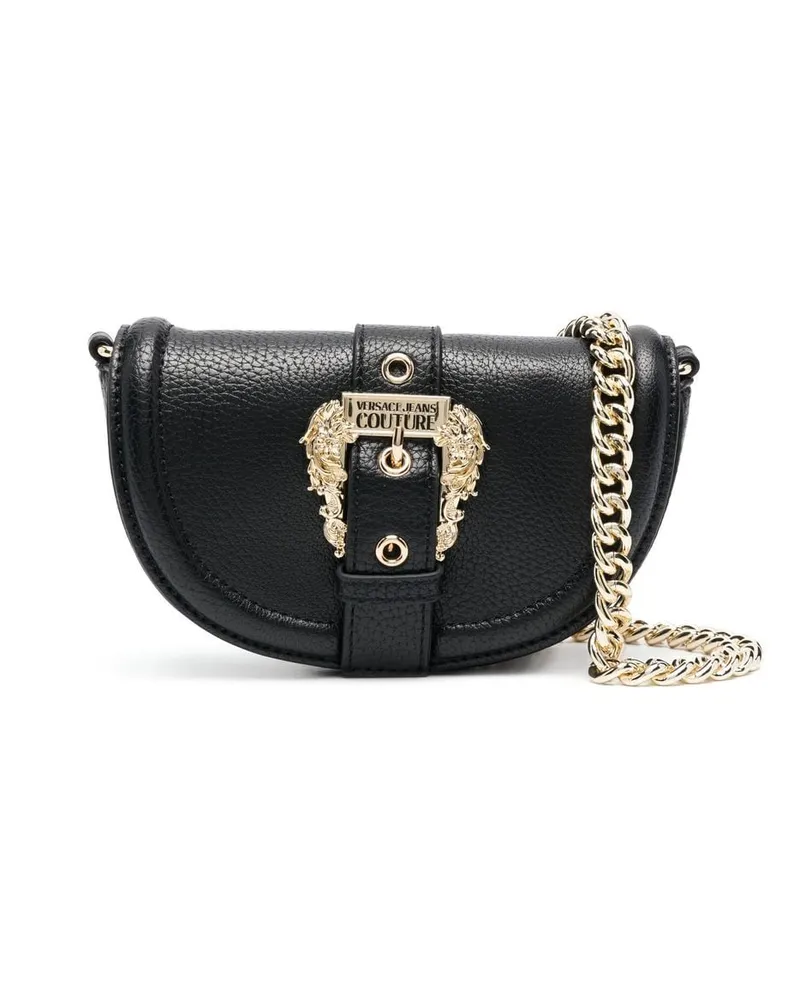 Versace Jeans Schultertasche mit Schnalle - Schwarz Schwarz
