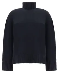 Fabiana Filippi Gerippter Rollkragenpullover Schwarz