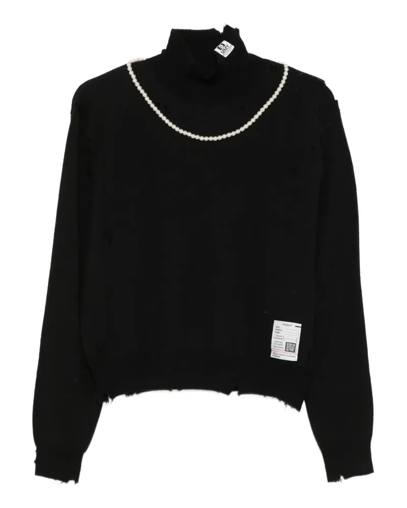 MIHARAYASUHIRO Pullover im Distressed-Look - Schwarz Schwarz