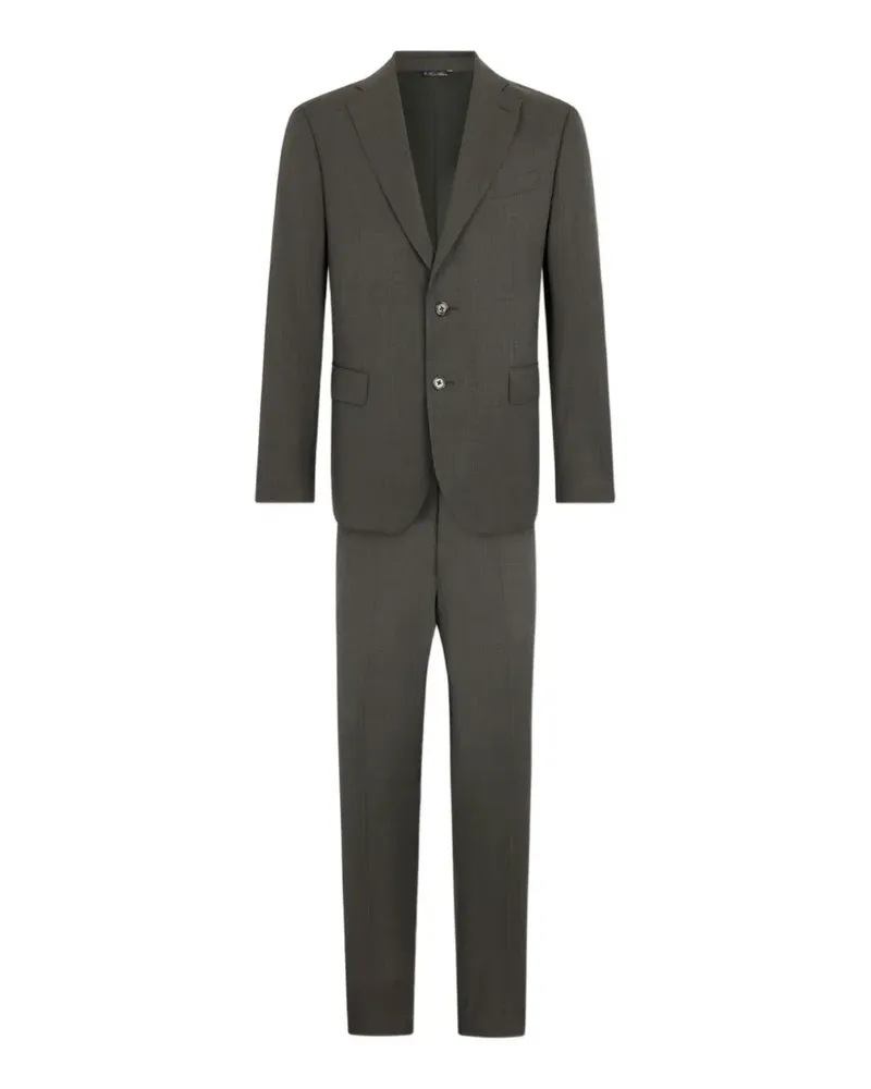Brooks Brothers Pied de Poule virgin wool suit - Grau Grau
