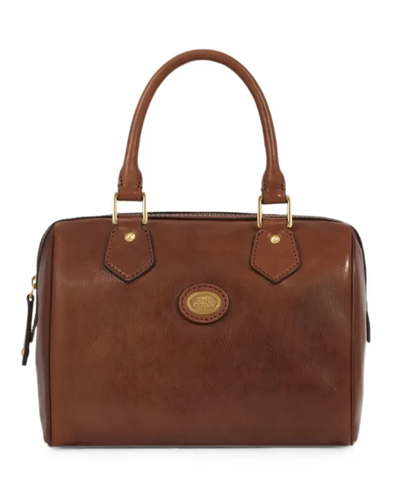 The Bridge leather Bauletto should strap tote bag - Braun Braun