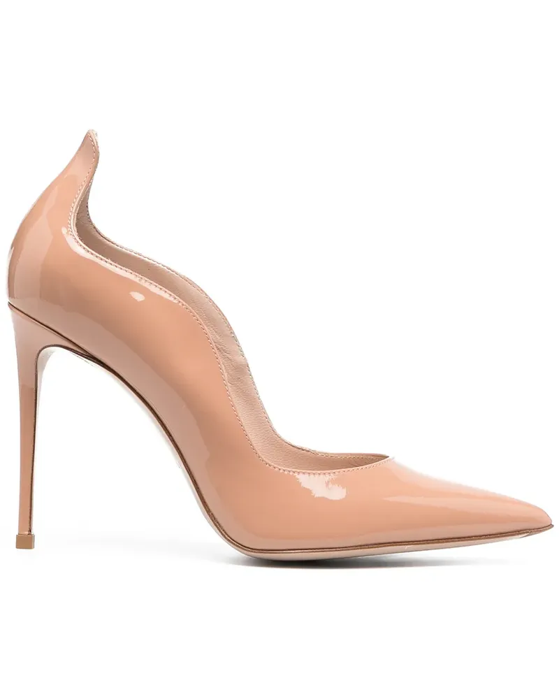 Le Silla Pumps aus Lackleder - Nude Nude