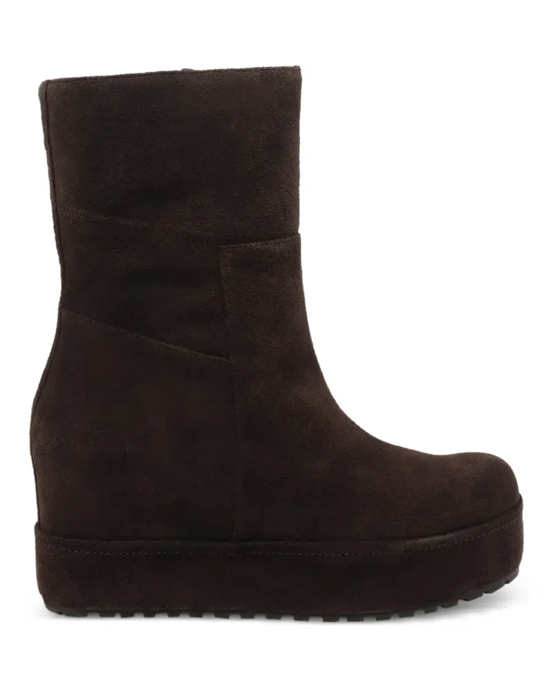 Paloma Barceló Disa suede platform ankle boots - Braun Braun