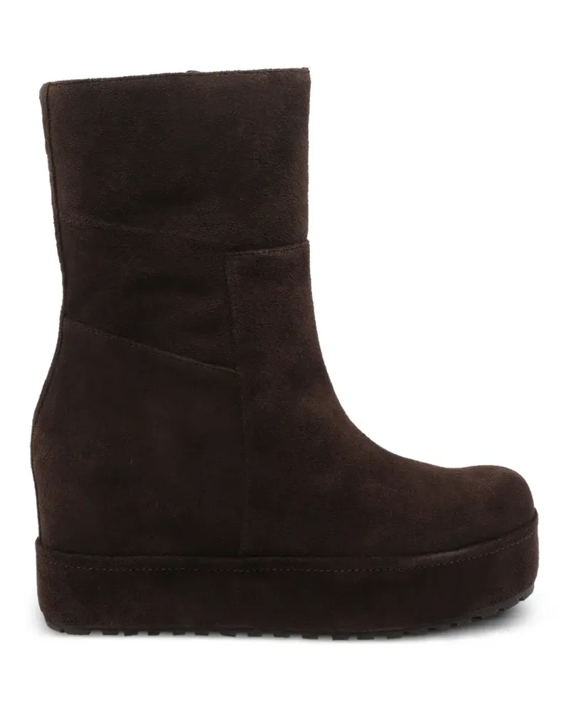 Paloma Barceló Disa suede platform ankle boots - Braun Braun