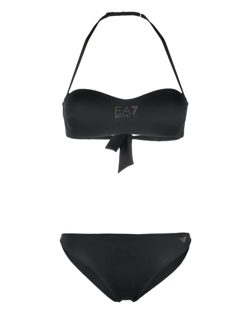 EA7 Bikini mit Logo-Detail - Schwarz Schwarz