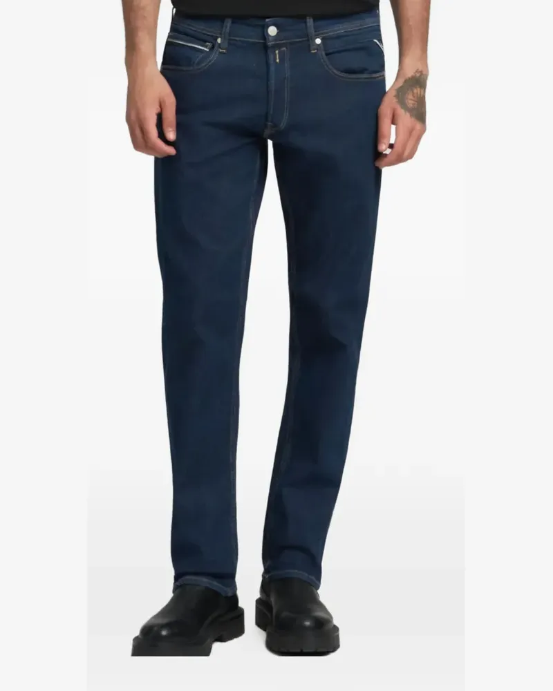 Replay logo jeans - Blau Blau