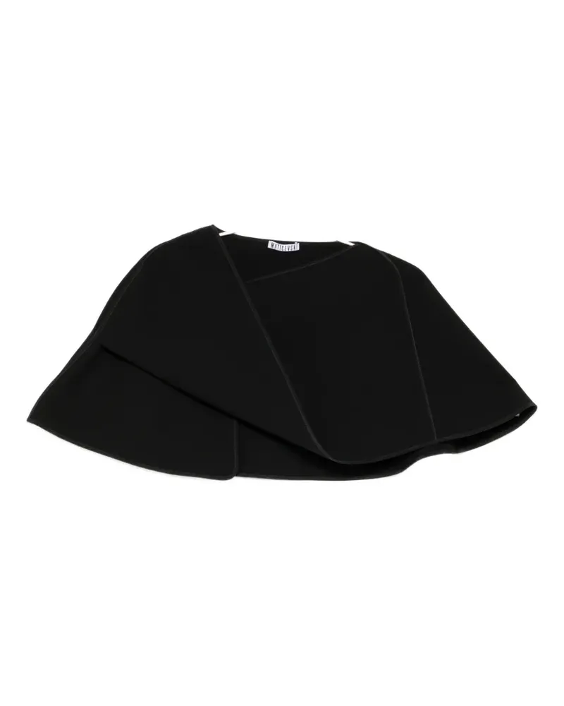 Maticevski Vailed cape - Schwarz Schwarz