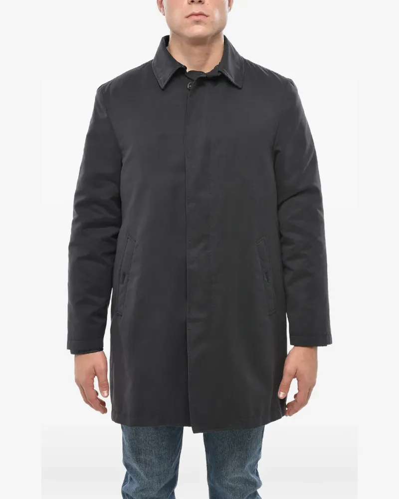 Corneliani hidden-closure coat - Grau Grau