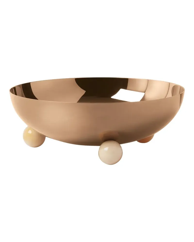 Sambonet Penelope Servierschale mit Spiegelkugel (20,5cm) - Braun Braun