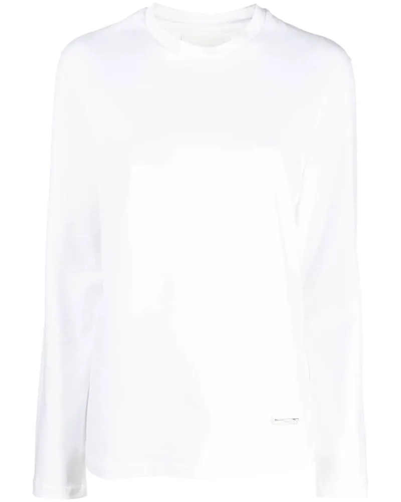 Jil Sander Klassisches Langarmshirt - Weiß Weiß