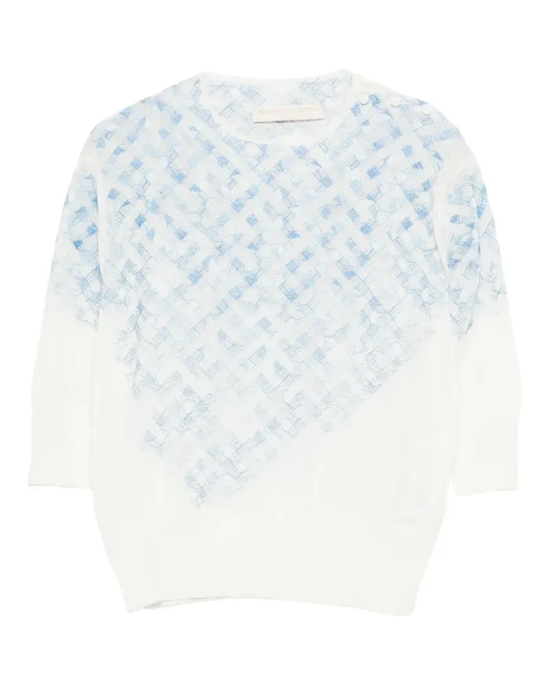 Ermanno Scervino geometric T-shirt - Weiß Weiß